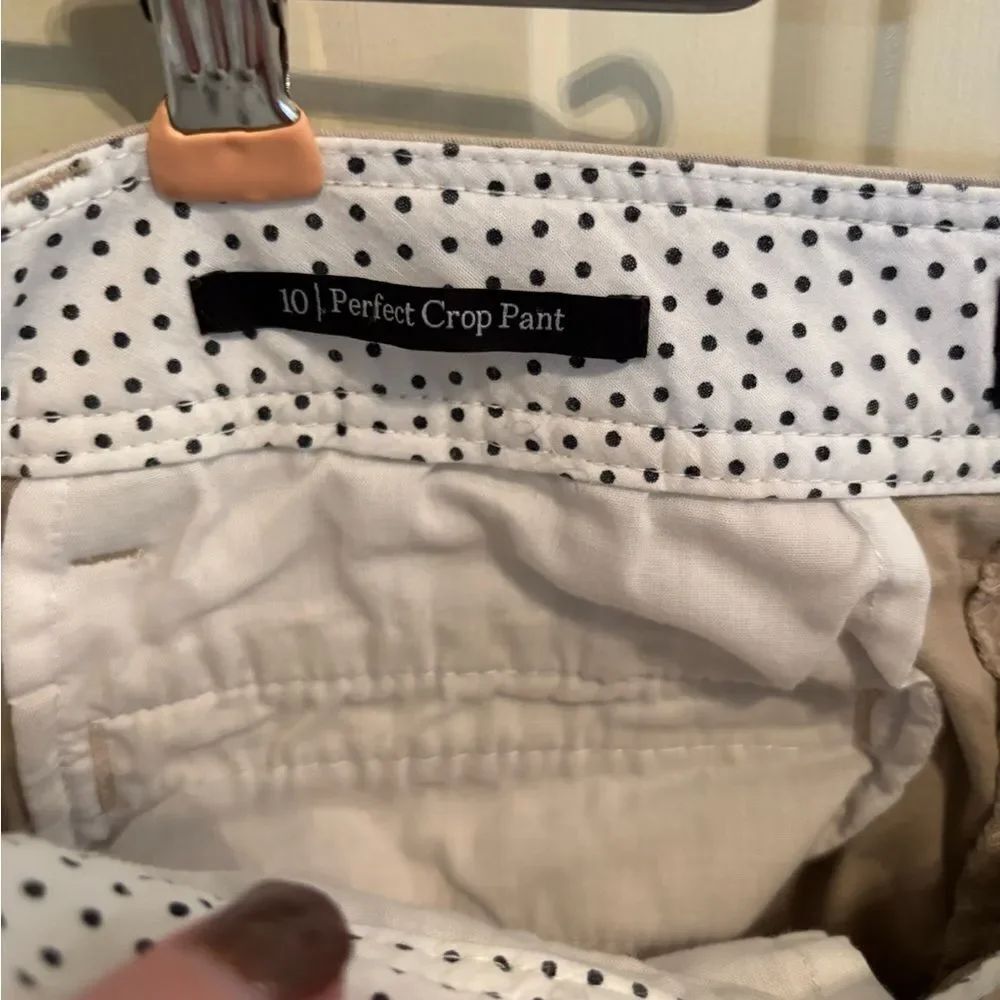 Talbots Tan Perfect Cropped Pants - Picture 3 of 5